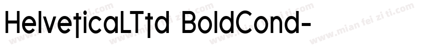 HelveticaLTtd BoldCond字体转换